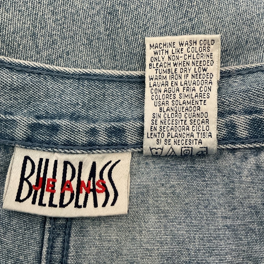 Vintage Bill Blass Light Blue Cropped Women's Jeans - Picture 4 of 5